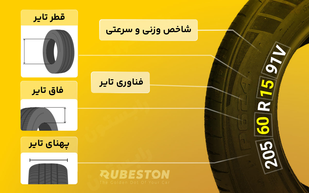 لاستیک بارز 205/60R15 مدل P624